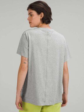 *Lululemon All Yours Cotton T-Shirt Heathered Core Medium Grey